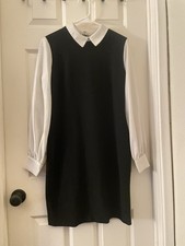 Karl Lagerfeld Paris Black White Peter Pan Co...
