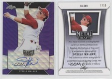 2018 Leaf Metal Draft Purple Wave /15 Steele Walker #BA-SW1 Auto