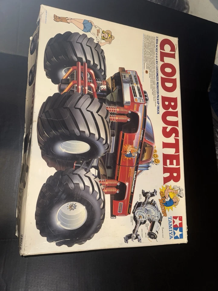 Tamiya Clod Buster 1/10 Scale 4x4x4 Customized Monster Pick-Up Truck Box Only - Image 2 of 4