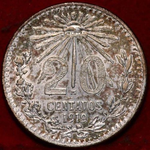 1919 Mexico 20 Centavos Silver — photo from another recent sale