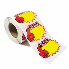 500pcs Garage Sale Stickers Price Tags Roll Self Adhesive Blank Labels 3x2