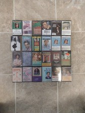 Vintage Cassette Tape Lot 24 Mixed Country  80s 90s - Elvis Roy Rogers Cash
