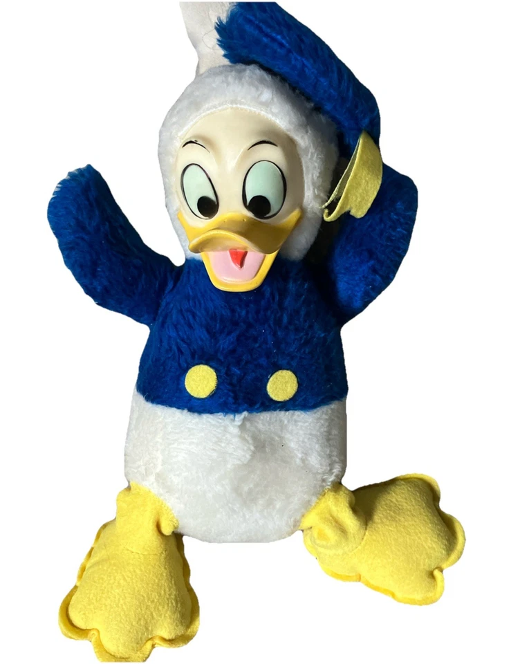 Juguete de peluche vintage DONALD DUCK RARO años 60 Disneyland coleccionable * Foto 2 de 4