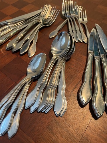 Set Of 36 TWILIGHT Stainless Steel Flatware 1881 Rogers Oneida - Picture 2 of 5