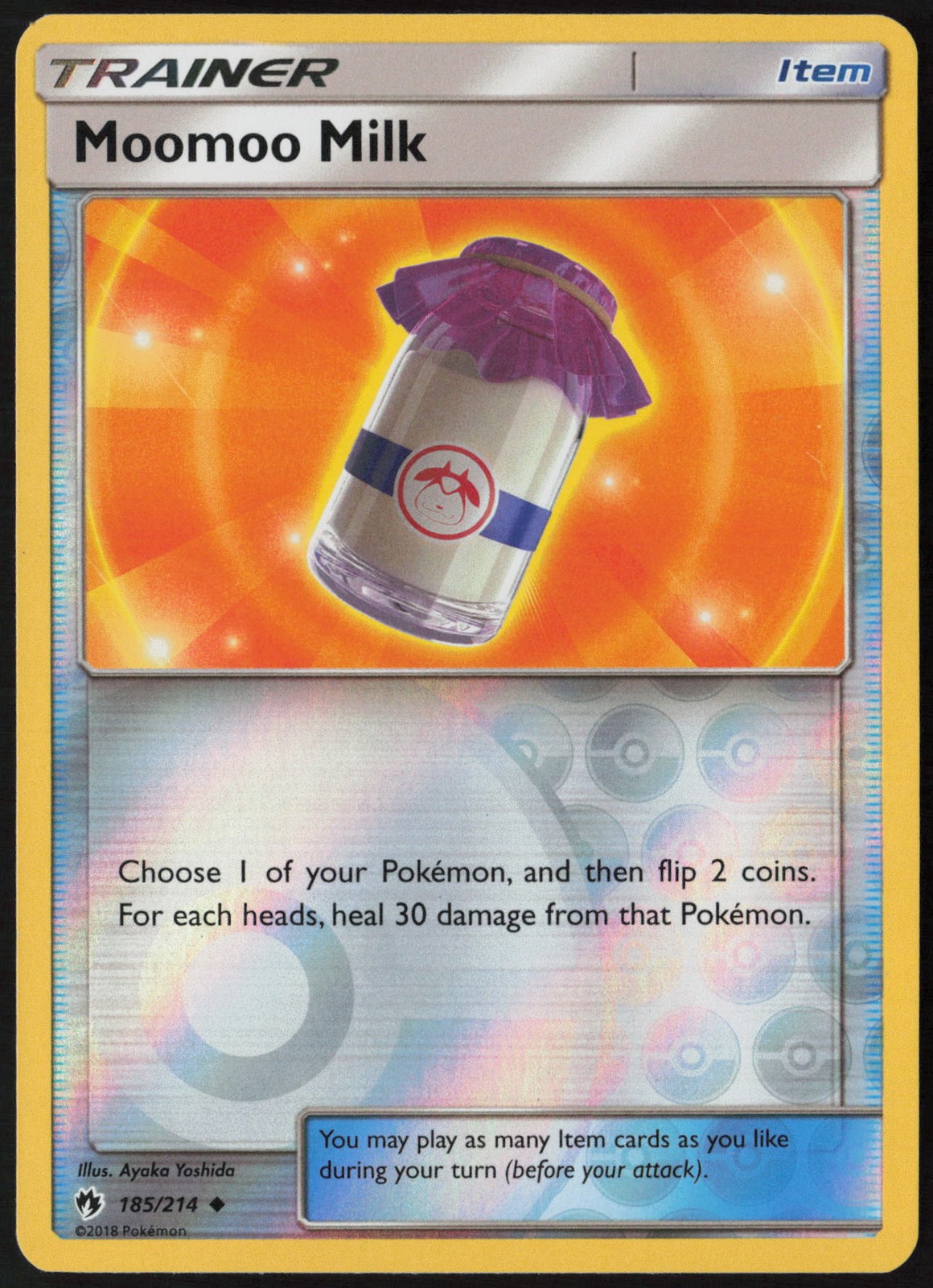 Moomoo Milk Reverse Holo 185/214 SM - Lost Thunder LP