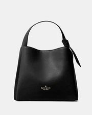 Kate Spade Knott Convertible Leather Carryall Bag - Black