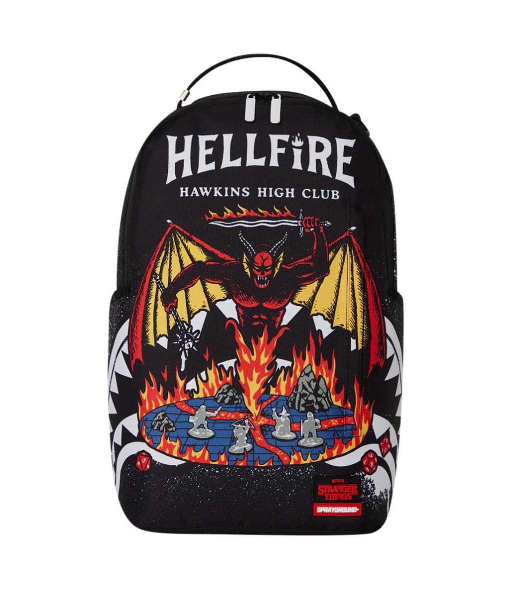 NEW SPRAYGROUND x STRANGER THINGS HELLFIRE LIMITED EDITION BACKPACK SCHOOL  BAG