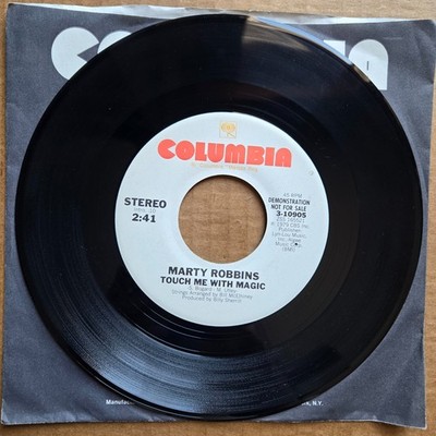 MARTY ROBBINS Touch Me With Magic DJ PROMO 45 7'' Record Vinyl