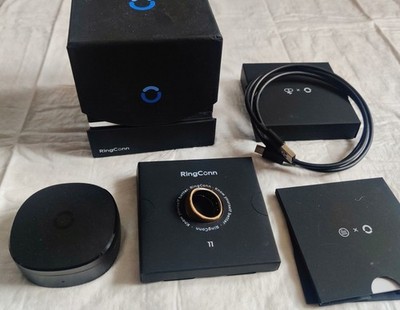 RingConn Gen 1 Smart Ring, Größe 11, Gold, App ohne Abonnement