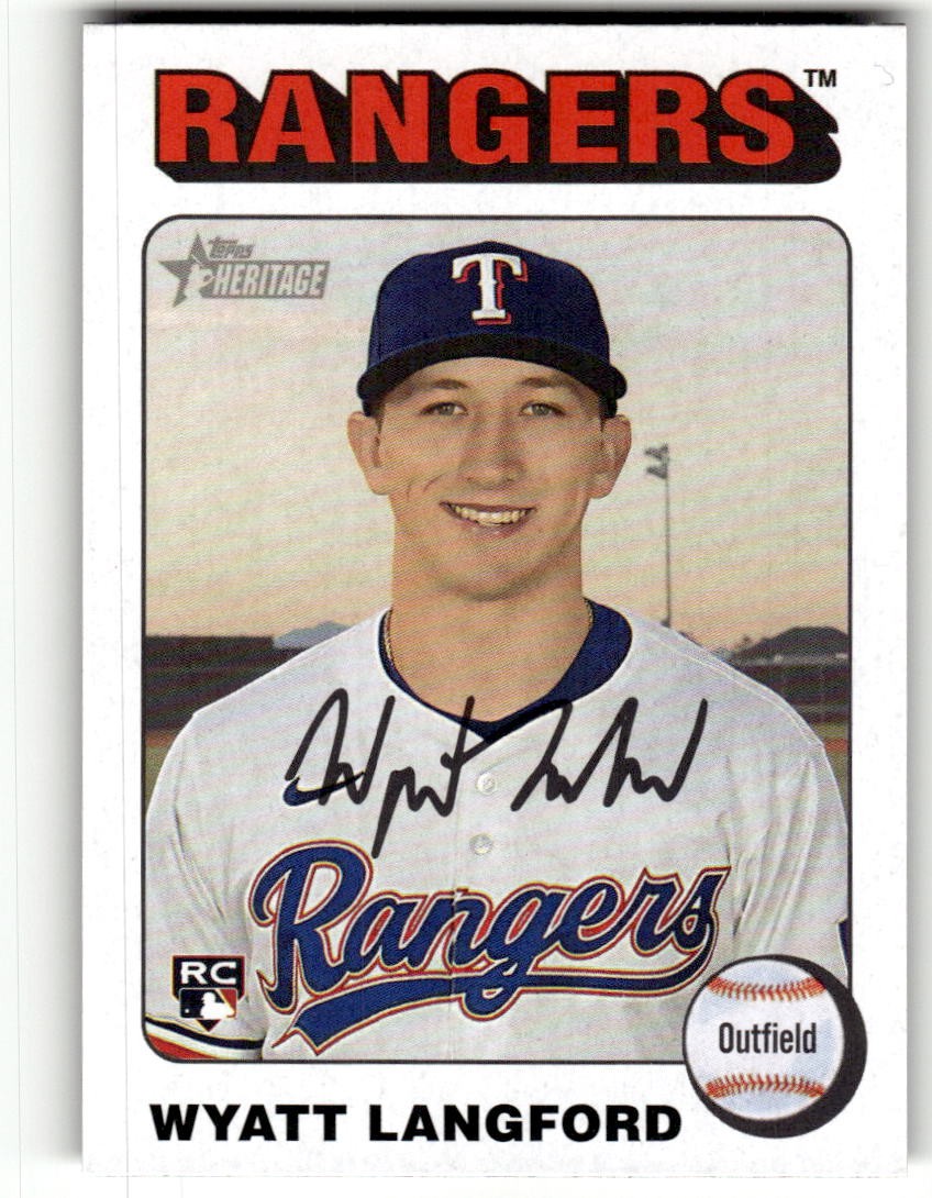 2024 Topps Heritage Wyatt Langford White Border Rookie #581