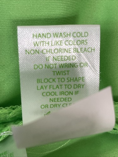 Lilly Pulitzer Crochet Neon Green Dress Jaimi Shift Sheath Sz XS - Picture 12 of 12