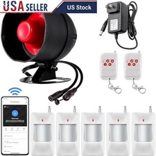 WiFi Smart Home Alarm System 120dB Wireless Security Alert W/ Motion Sensors New