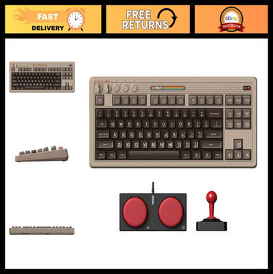 Retro Mechanical Gaming Keyboard - Bluetooth/2.4G/USB-C, Hot Swappable, 87 Keys,
