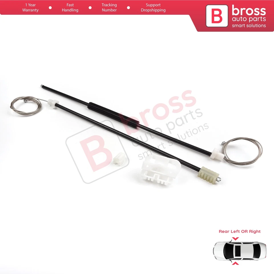 Juego regulador ventana trasero izquierdo o derecho manual peugeot 306 1992-2003 9221c2 Foto 3 de 4