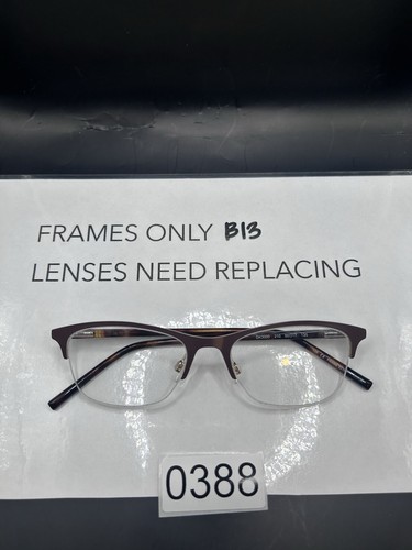 DKNY DK3000 210 Eyeglass Frames Brown Womens Half Rim 50-17-135