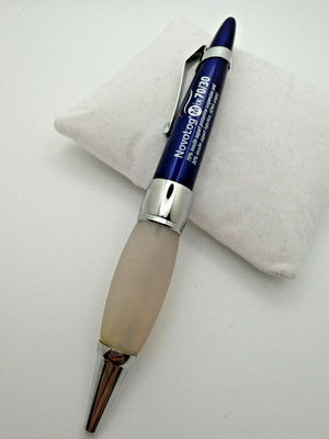 NovoLog Mix 70/30 Insulin Pharma Metal Pen Tested & Working Blue Silver RARE