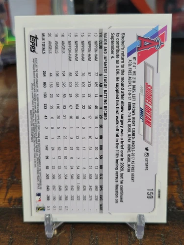 Shohei Ohtani 2021 Topps Chrome Pink Refractor #159 Los Angeles Dodgers MVP - Picture 2 of 2