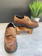 Ralph Lauren Polo Sport Kids Shoes Size 6 Youth Brown Leather Strap Slip On