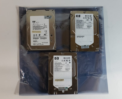 Used Lot of 3 HP 450GB 15K SAS DP 3.5'' 3G Hard Drive *TESTED AT 80% BATTERY*