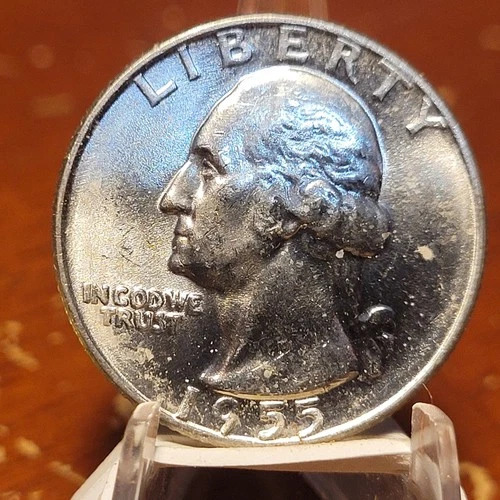 1955-D Washington Quarter - Gem BU - 90% Silver