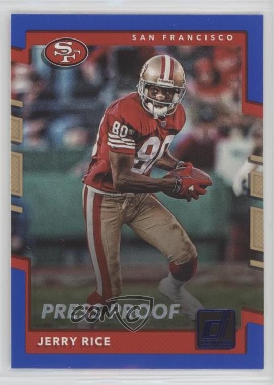 2017 Panini Donruss Press Proof Blue Jerry Rice #272 HOF 03rx
