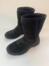UGG Women's Classic II Short Black Suede Boots Size US 8