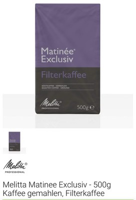 melitta kaffee matinee 