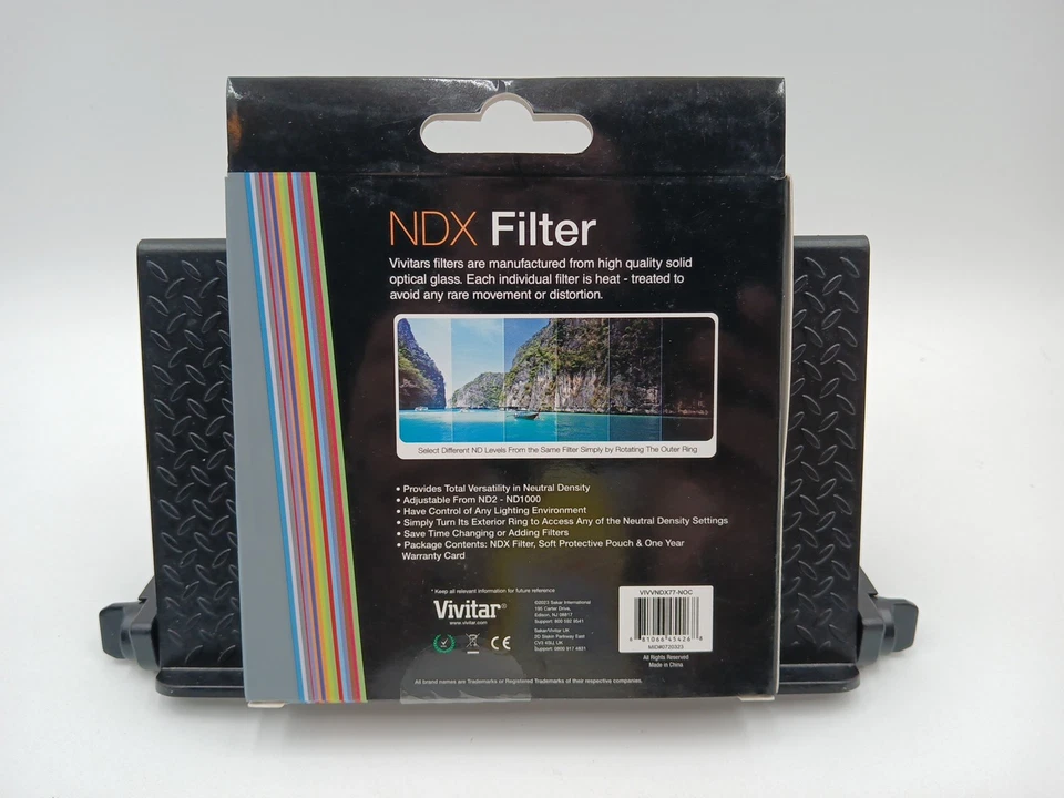 Vivitar 77mm Neutral Density Variable Fader NDX Filter ND2 to ND1000 Eclipse - Image 2 of 2
