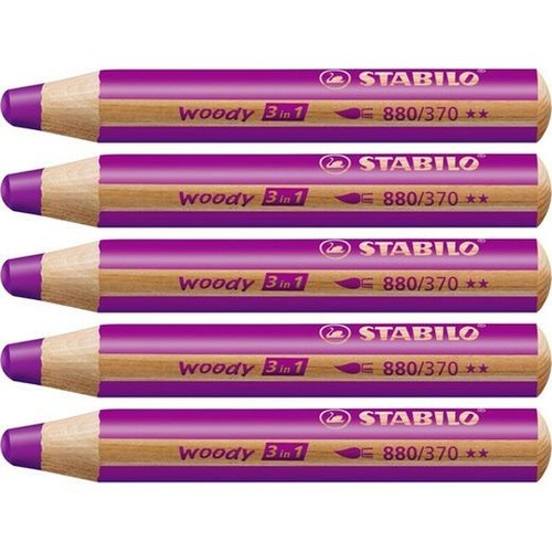 crayons-de-couleur-stabilo-woody-lila-3-en-1-5-unit-s-4006381115483