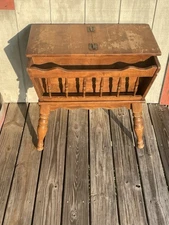 Ethan Allen Vintage Heirloom Maple Wood Dough Box Coffee Table