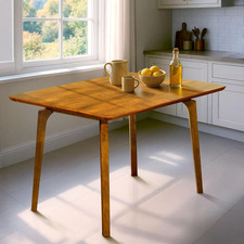 Acacia Verve 48" Solid Wood Dining Table for 4 - Rustic Modern Farmhouse Style