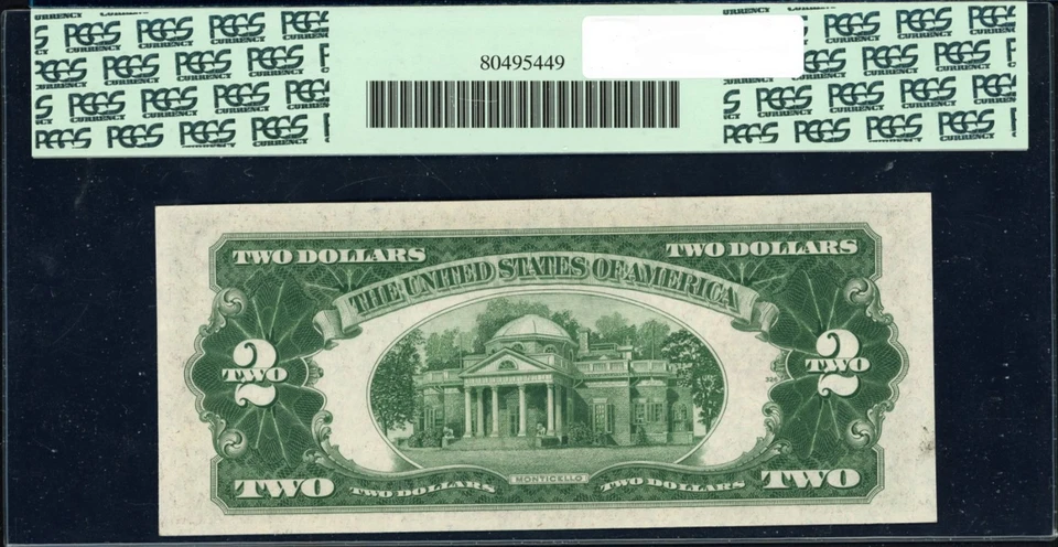 Fr. 1507 (DA Block) 1928F $2 Legal Tender Note Julian / Snyder PCGS 64 PPG - Image 2 of 2