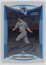 2008 Bowman Chrome Prospects Prospect Refractor 382/500 Matt Dominguez Auto 3y4