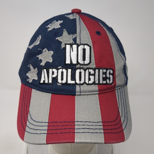 No Apologies Starpback Baseball Cap Multicolor One Size Adjustable Patriotic - Picture 2 of 8