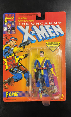 ToyBiz Marel X-Men Forge Action Figure Quick Draw Action w/ Gun & Card