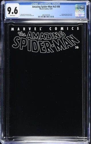 🕸AMAZING SPIDER-MAN #36 CGC 9.6*MARVEL COMICS 2001*9/11 WORLD TRADE CENTER*🇺🇲