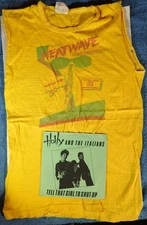 HEATWAVE 1980 Toronto festival vintage T-SHIRT with HOLLY & THE ITALIANS 1980 45