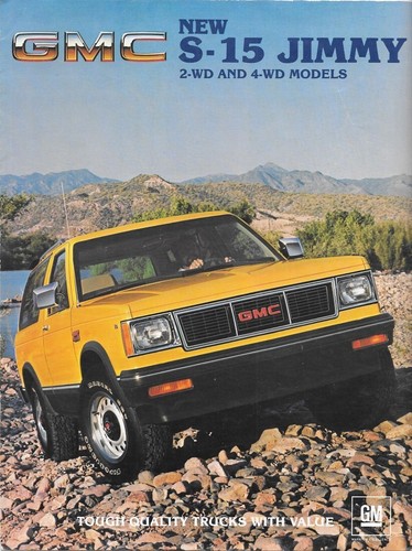 1983 GMC S-15 Jimmy 2WD and 4WD Models Dealer Booklet Original OEM