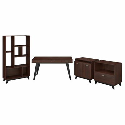 Office By Kathy Ireland Centura 60w Writing Desk With File Cabinet