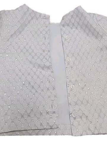 Carters Girl 4 Outfit Dresy Skirt Shirt White Gold Brocade Short Sleeve Button - Picture 6 of 21