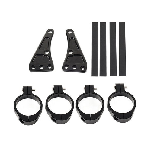 49MM Motorcycle Headlight Bracket Mount Clamp Fork Tube Holder For Harley - Picture 2 of 11
