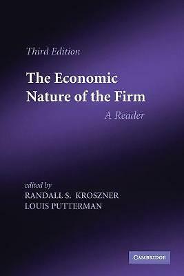 The Economic Nature Firm Reader 3e Randall S. Kroszn  Paperback 9780521141772 VG