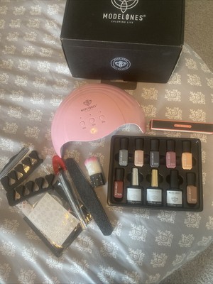 Modelones Gel Nail Polish Kit ***PREOWNED*** (Used One Time Only)