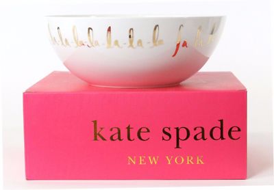 Kate Spade New York Arbor Village Collection Fa La La Holiday Serving Bowl  9