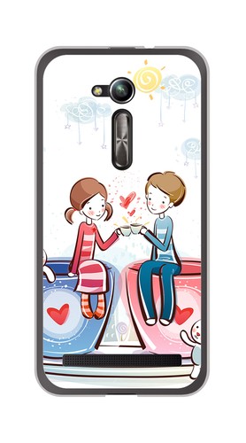 FUNDA de GEL TPU para ASUS ZENFONE GO 5" diseño CAFE Dibujos | eBay
