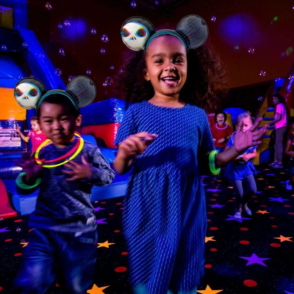 Disney Fantasma Graffiti Orejas de Minnie Mouse Jack Skellington Diademas Aros para la Cabeza Foto 4 de 4