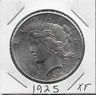 USA PEACE SILVER DOLLAR 1925 XF LIBERTY HEAD LEFT EAGLE FACING RIGHT PERCHED O