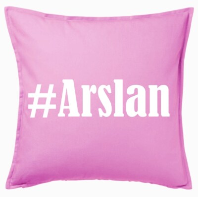 #Arslan Kissenbezug Pink Ich Liebe Arslan 109776