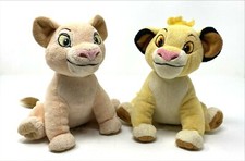 Lion King Simba  Nala Plush from Disney Store 7"