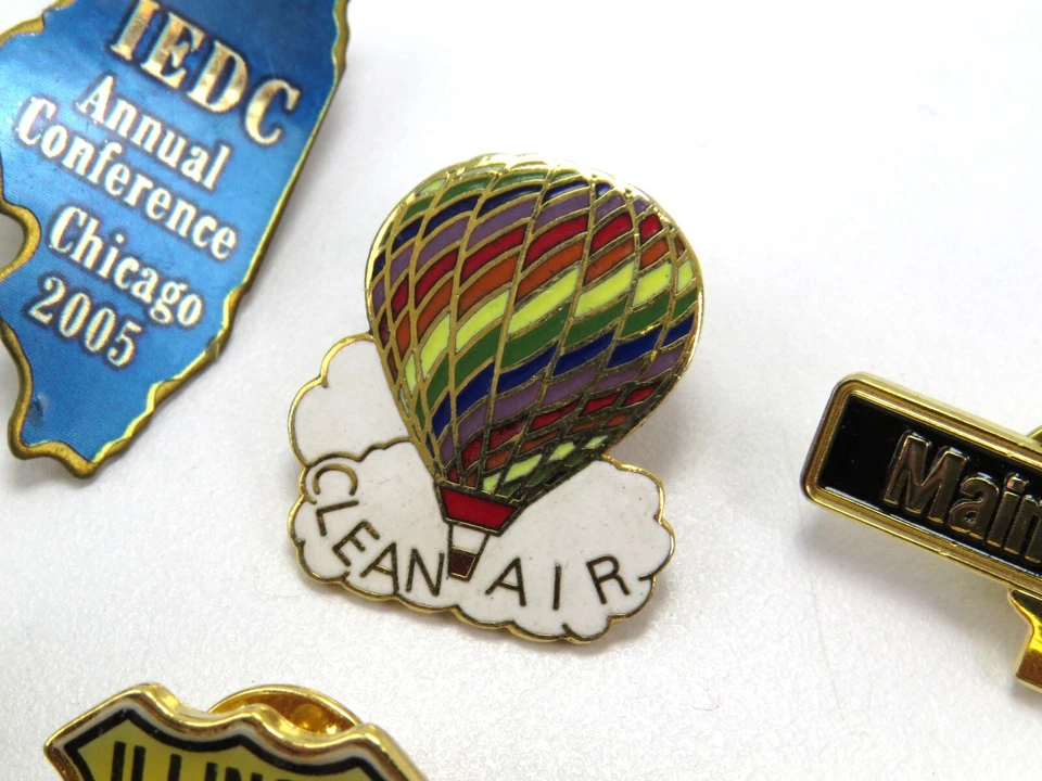 Иллинойс, маршрут 66, перепись и т. д. Рекламные булавки для лацканов, смешанный лот из 9 — читайте - Изображение 4 из 4